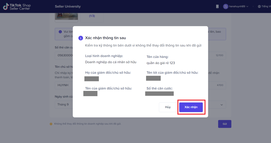 Cách tạo tài khoản tiktok shop để mua hàng