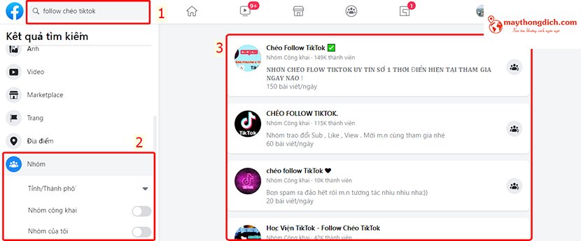 Cách trao đổi follow TikTok / Follow chéo Tik Tok Trao Đổi Follow TikTok Trên Hội Nhóm Facebook